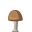 :flat mushroom brown: